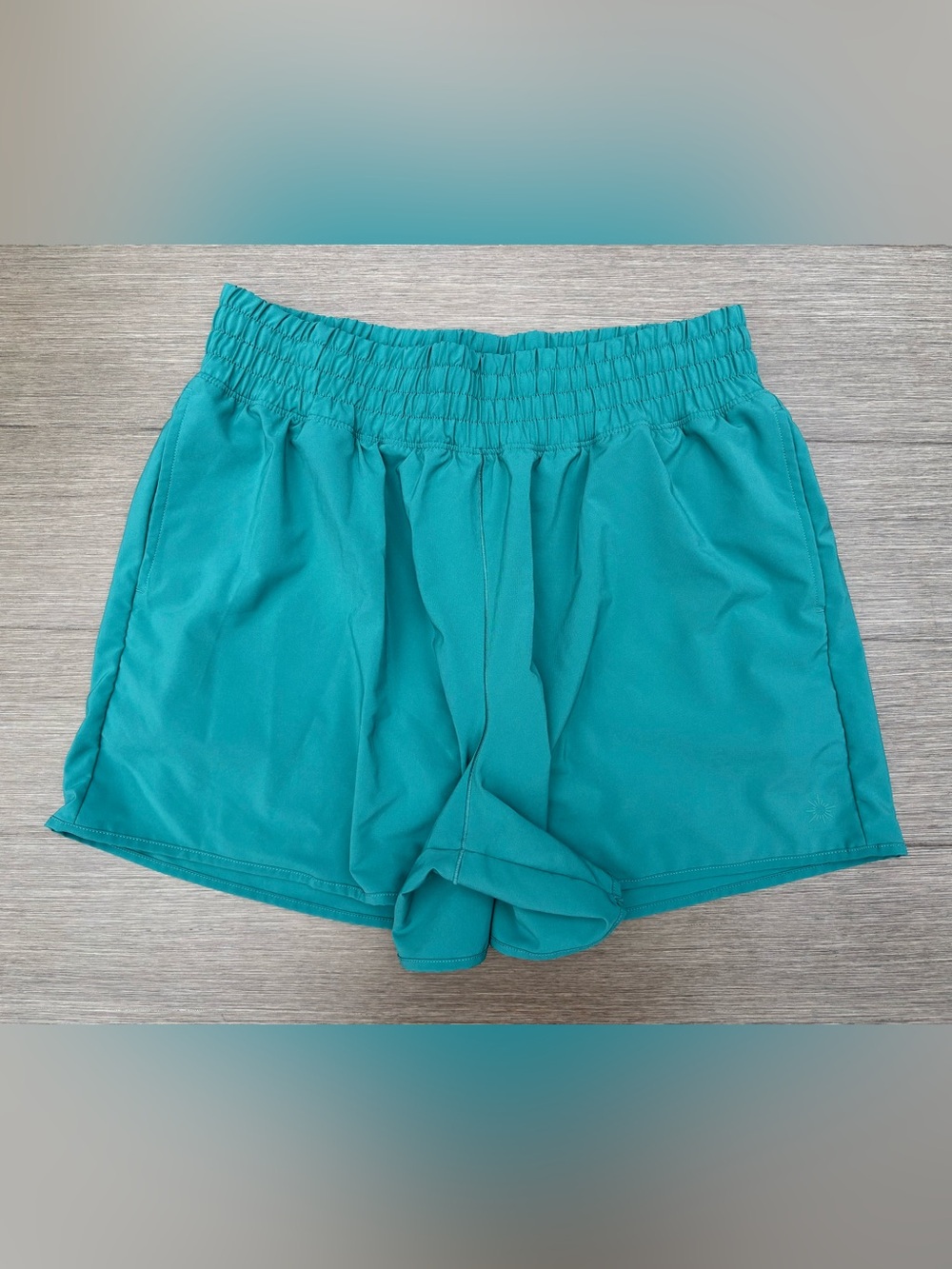 Offline By Aerie High-Rise Real Good Built-In Shorts In Teal Size M